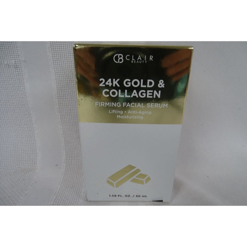 Clair 24k Gold & Collagen Firming Facial Serum Lifting  Antiaging Moisturizing